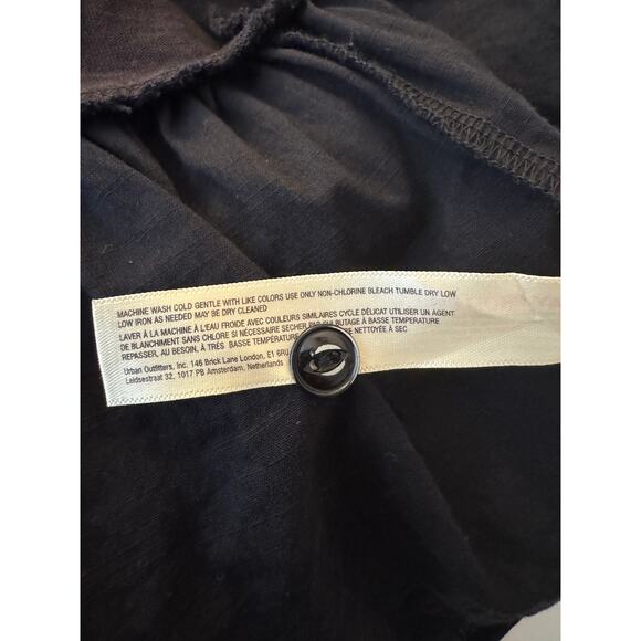 Daily Practice by Anthropologie Prix Black Smocked Cotton Mini Dress Small - Picture 9 of 9